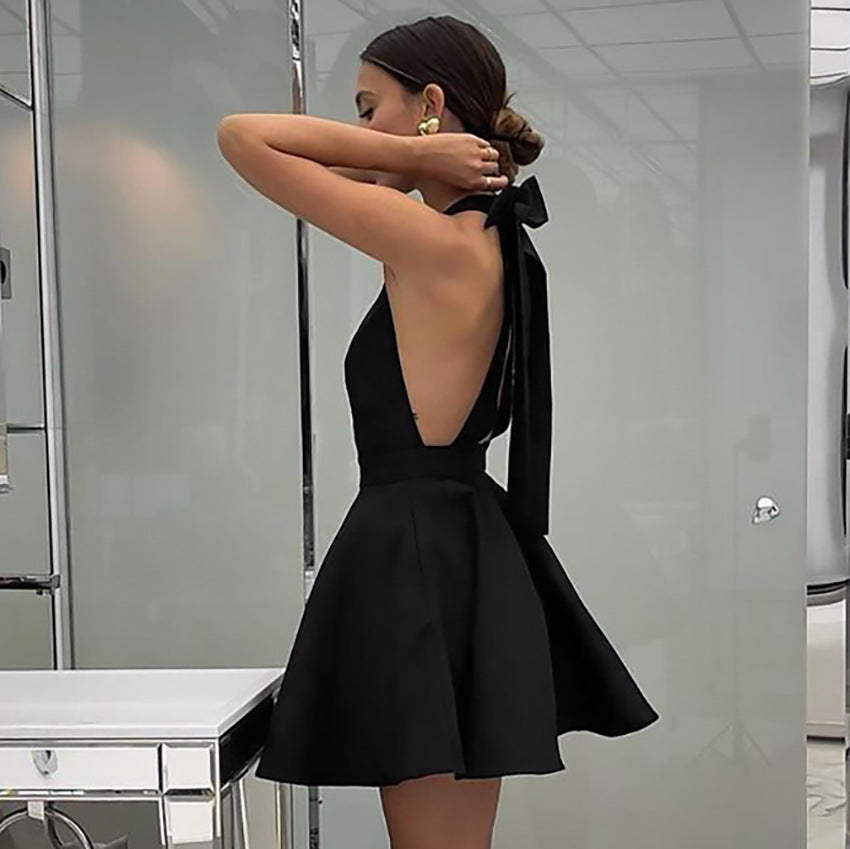 Alexandrine | Halter Neck Dress - Lumina