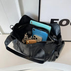 Aliona | Stylish Black School Bag with Versatile Functionality - Lumina
