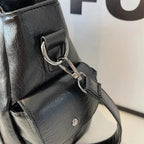 Aliona | Stylish Black School Bag with Versatile Functionality - Lumina