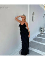 Aliza | Ruffled Maxi Dress