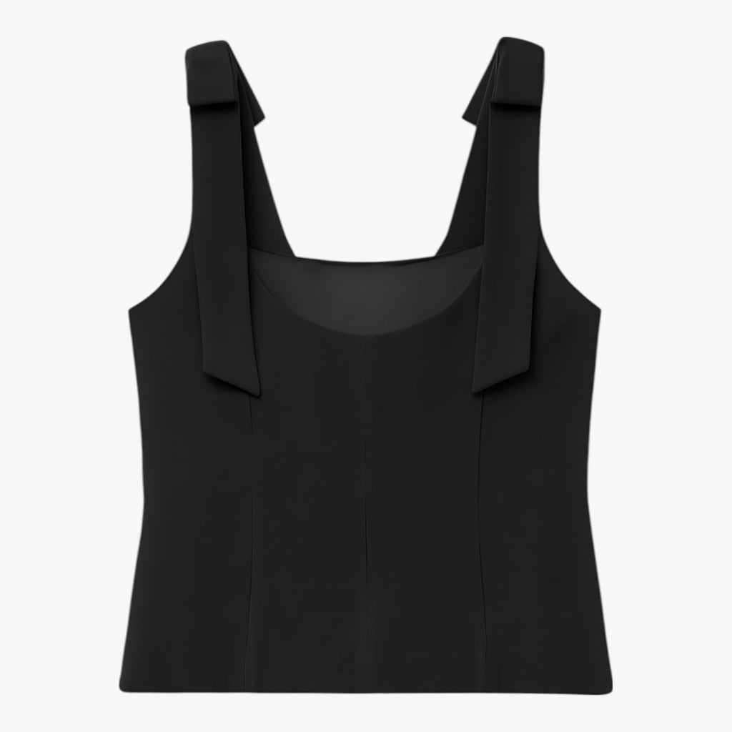 Amelie | Elegant Bow-Detail Camisole with Zipper Closure - Lumina