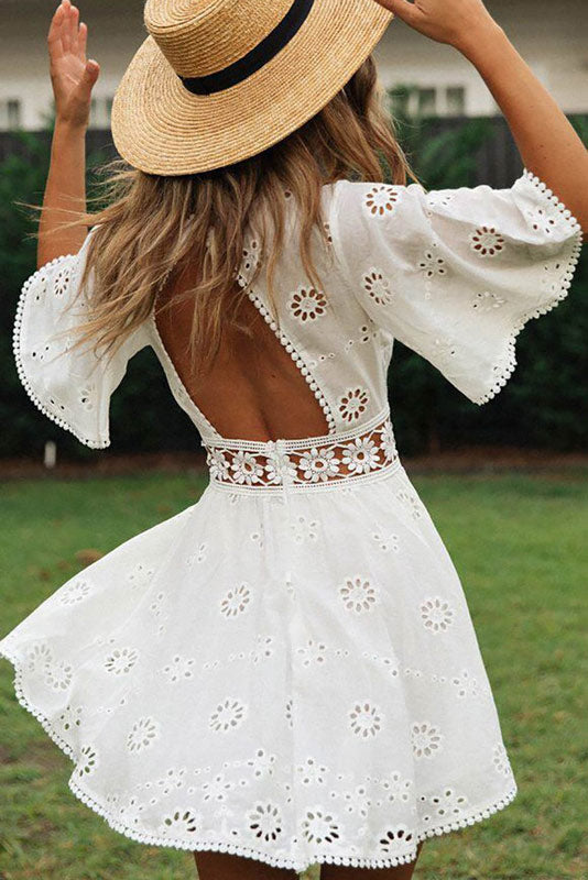 Arabella Celestine | Eyelet Dress - Lumina