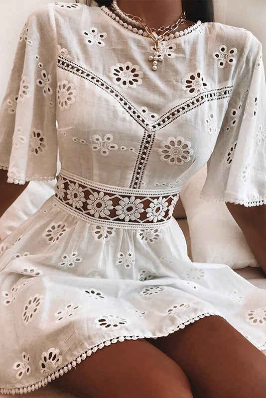 Arabella Celestine | Eyelet Dress - Lumina