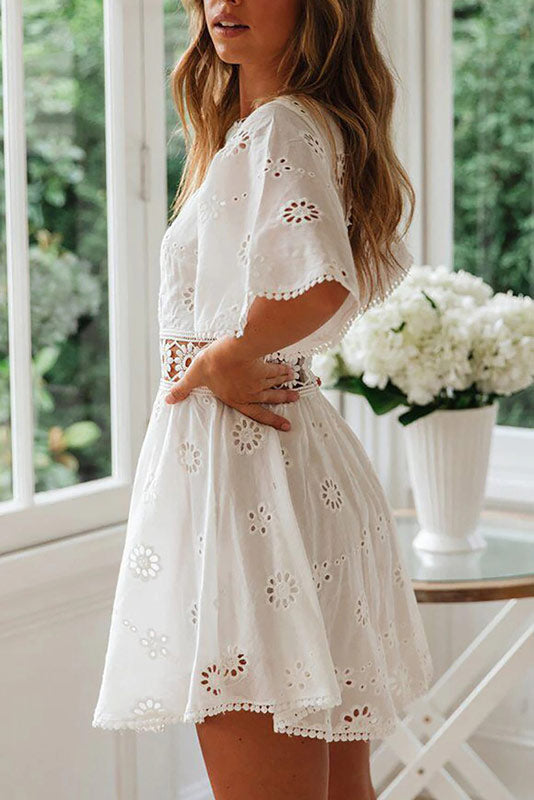 Arabella Celestine | Eyelet Dress - Lumina