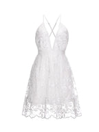 Aria | Spaghetti Strap Dress Deep V-Neck - Lumina