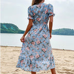 Astra Floral Print Midi | Midi Dress - Lumina