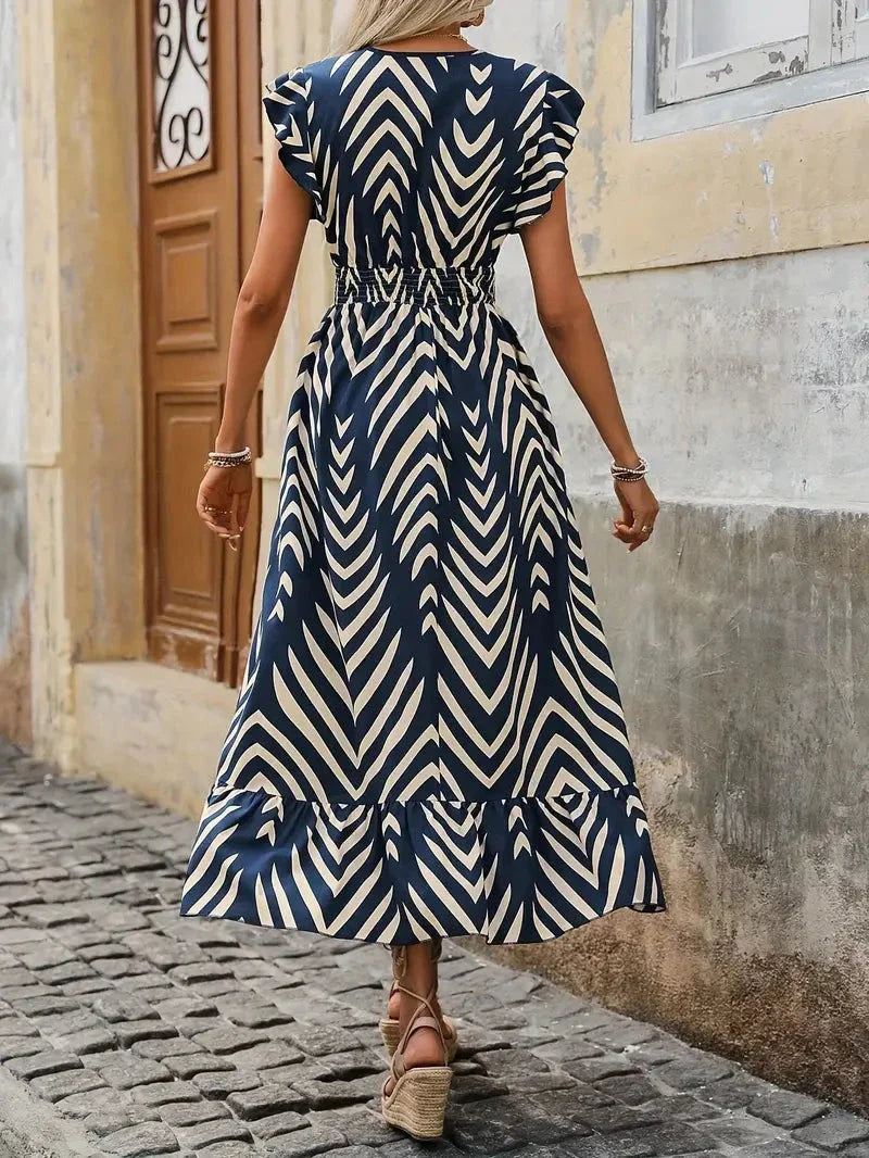 Aurelia | Sleeveless V-Neck Dress - Lumina