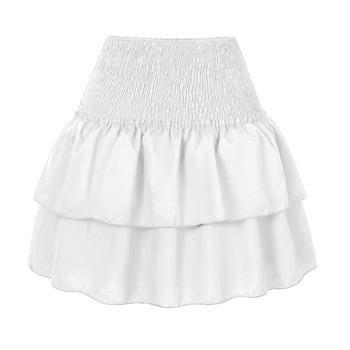 Aurelie | Playful Ruffle Bohemian Skirt with Vibrant Print - Lumina