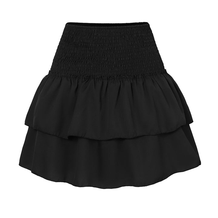 Aurelie | Playful Ruffle Bohemian Skirt with Vibrant Print - Lumina