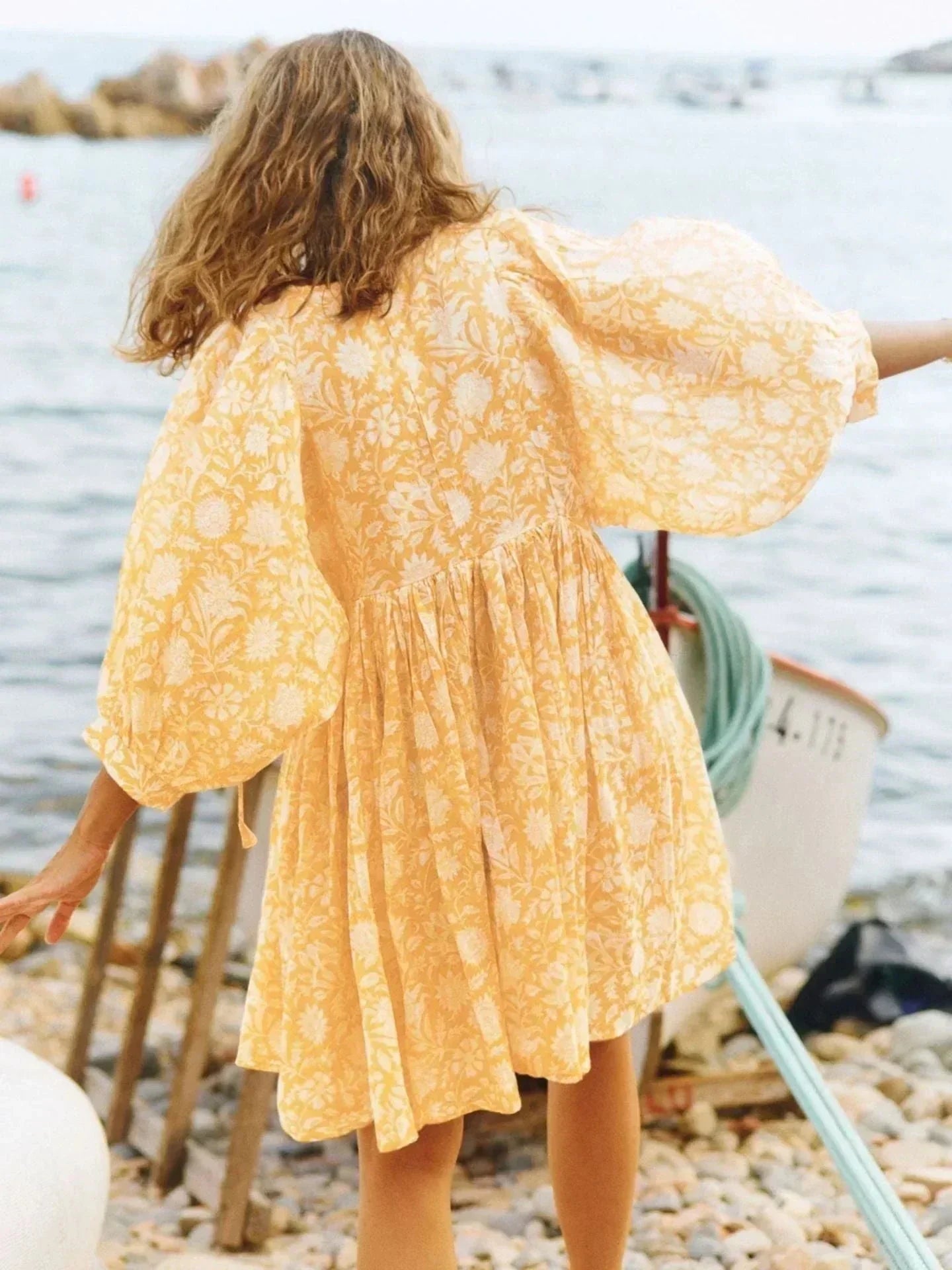Aurora Flow Boho Floral | Women's Dress - Lumina