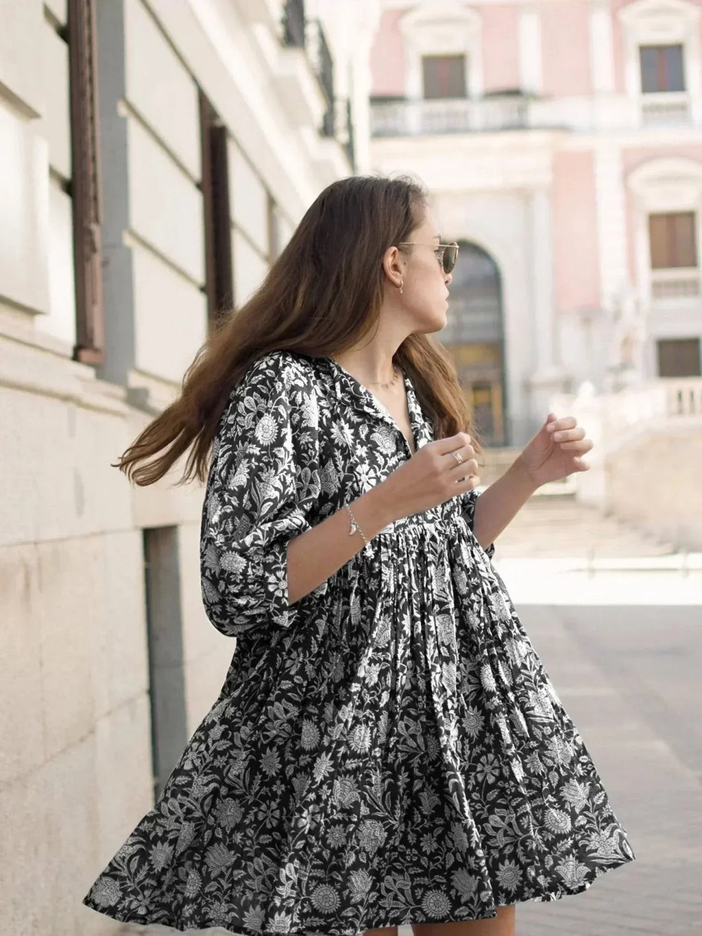 Aurora Flow Boho Floral | Women's Dress - Lumina