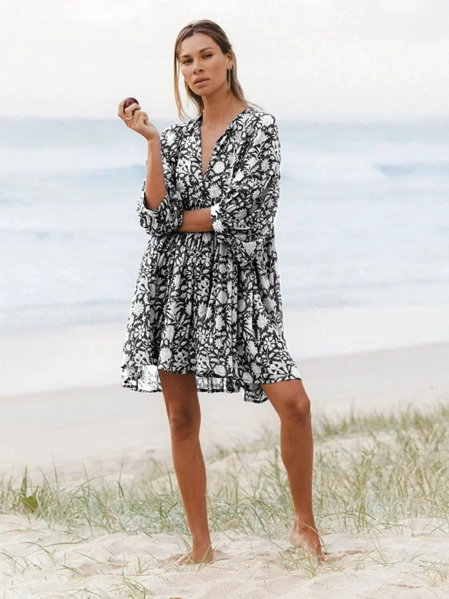 Aurora Flow Boho Floral | Women's Dress - Lumina