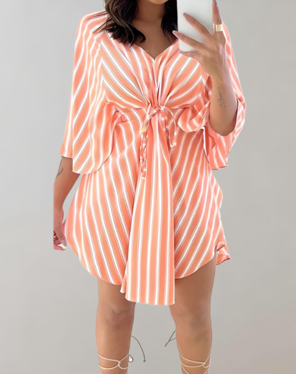 Aurora | Kaftan Dress V-Neck Lightweight - Lumina