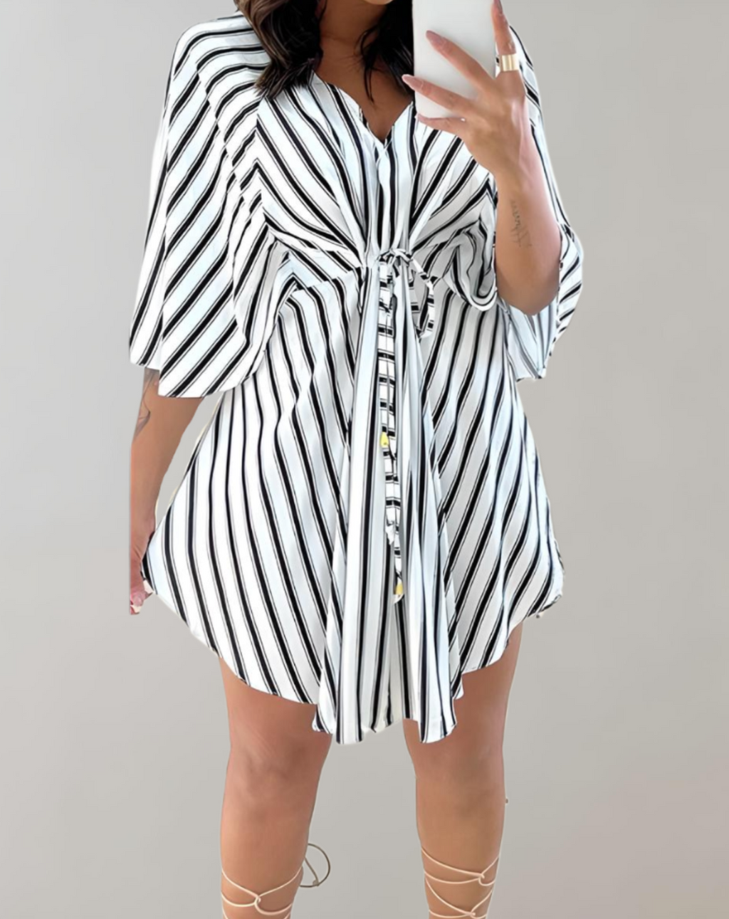 Aurora | Kaftan Dress V-Neck Lightweight - Lumina