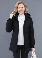 Ava | Sleek Quilted Hooded Puffer Jacket with Streamlined Fit - Lumina