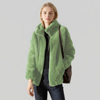 Beatrice | Plush Cozy Teddy Fleece Jacket with High Collar - Lumina