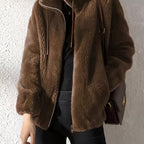 Beatrice | Plush Cozy Teddy Fleece Jacket with High Collar - Lumina