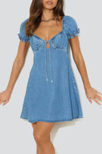 Celestine Moonshadow | Denim Dress - Lumina