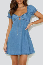 Celestine Moonshadow | Denim Dress - Lumina