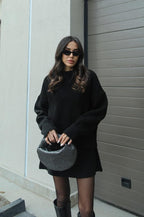 Clara | Cozy Knit Sweater Set with Mini Skirt - Lumina