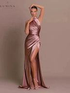 Cleo | Sleek Slit Gown