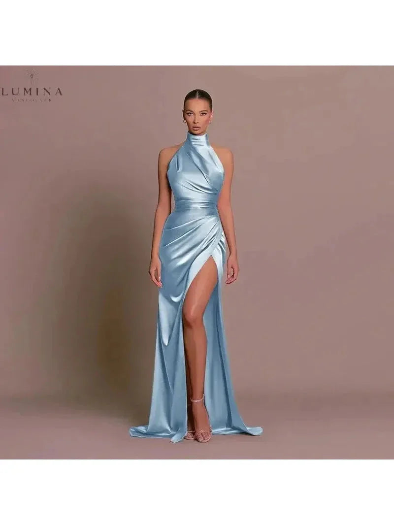 Cleo | Sleek Slit Gown