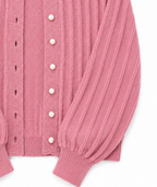 Sophia | Cozy Pink Knit Cardigan with Open Front - Lumina