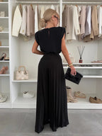 Daisy | Elegant Pleated Two Piece Set with Flattering Fit - Lumina
