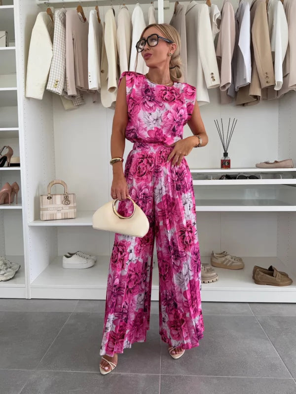 Daisy | Elegant Pleated Two Piece Set with Flattering Fit - Lumina