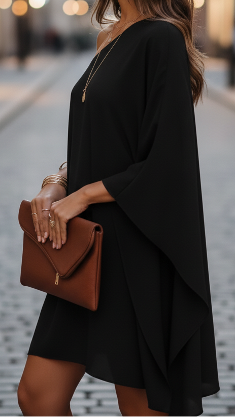 Eclipse Nightfall | One-Shoulder Draped Mini Dress – Lumina