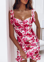 Elara | Bodycon Dress V-Neck Ruched Bust - Lumina