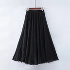 Elianne | Elegant Beige Maxi Skirt with High Waist - Lumina