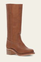 Emily | Classic Western Mid Calf Boots with Stacked Heel - Lumina