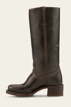 Emily | Classic Western Mid Calf Boots with Stacked Heel - Lumina