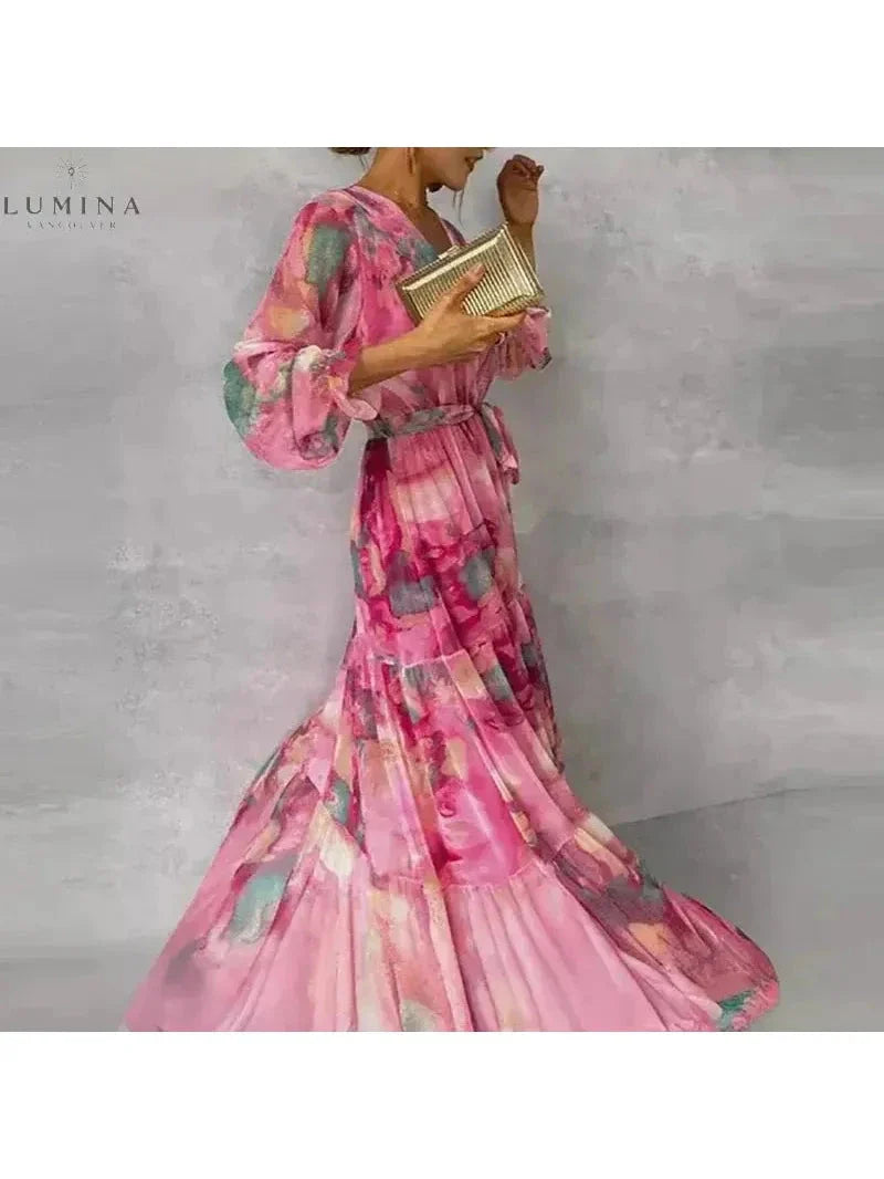 Emily - Elegant Floral Dress