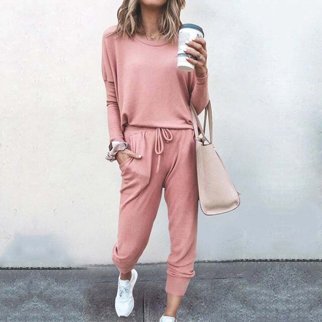 Emma | Cozy Matching Lounge Set with Long Sleeve Top and Joggers - Lumina