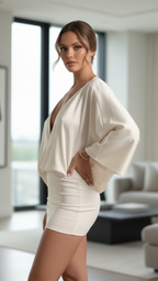 Esme | Draped Mini Dress - Lumina