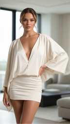 Esme | Draped Mini Dress - Lumina
