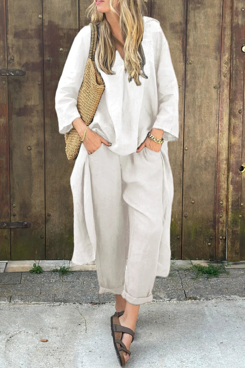 Florence | Relaxed Elegance Tunic and Pant Set - Lumina