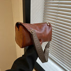 Florence | Sleek Minimalist Crossbody Bag with Patterned Strap - Lumina