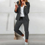 Florence | Tailored Blazer and Relaxed Jogger Pants Set - Lumina