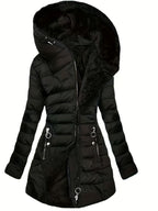 Freya | Cozy Fleece-Lined Puffer Coat with Oversized Hood - Lumina