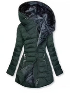 Freya | Cozy Fleece-Lined Puffer Coat with Oversized Hood - Lumina