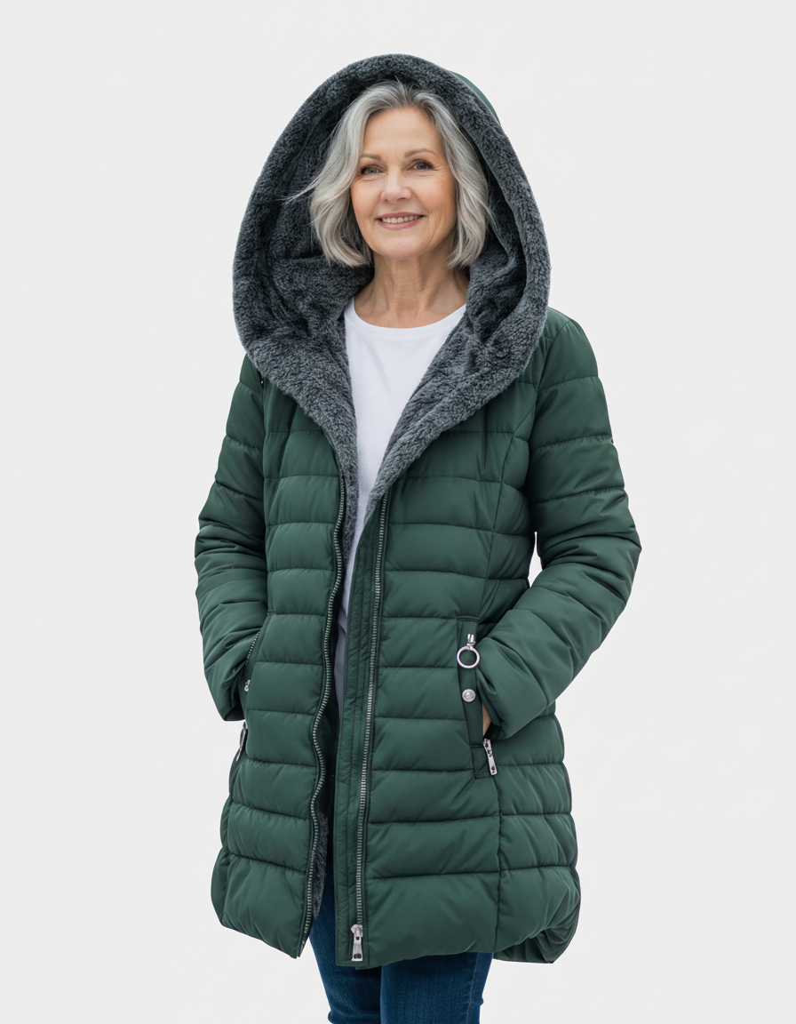 Grace | Elegant Fleece-Lined Puffer Jacket with Flattering Fit - Lumina
