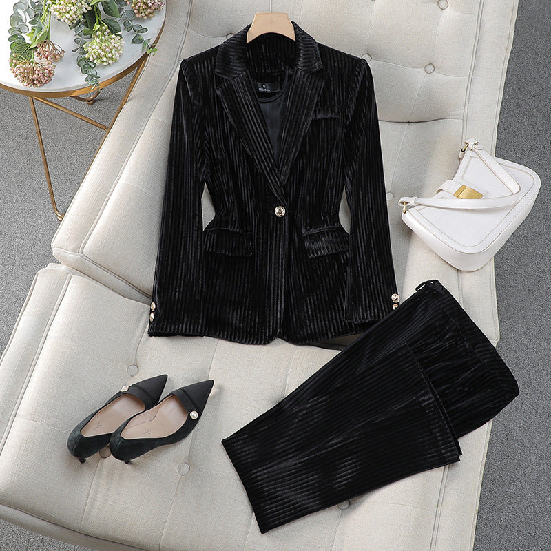 Grace | Tailored Blazer and Trousers Set with Polished Silhouette - Lumina