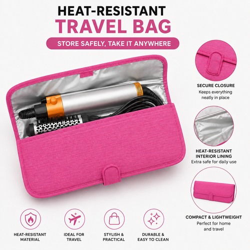 Heat-Resistant Hair Styling Bag™ – Safe Storage & Transport