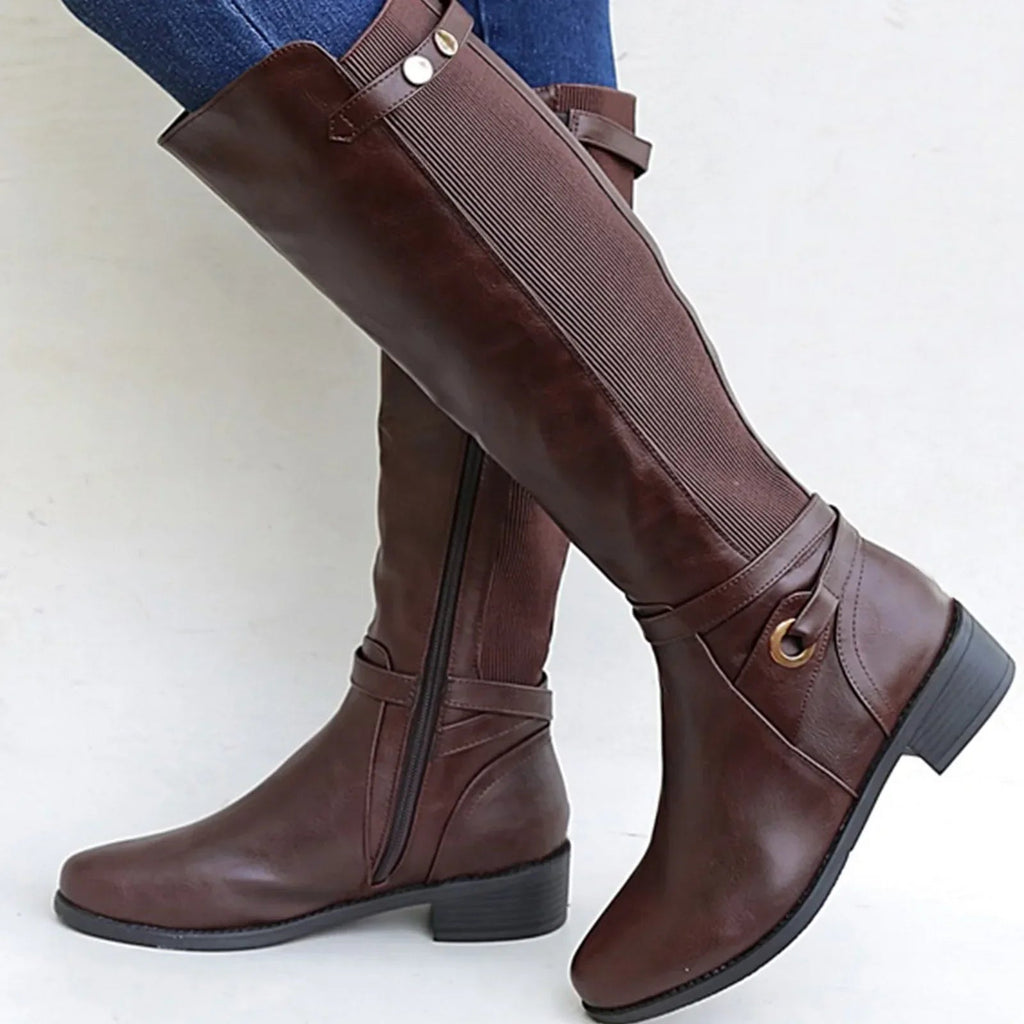 Hannah | Sleek Orthopedic Leather Boots with Modern Design - Lumina
