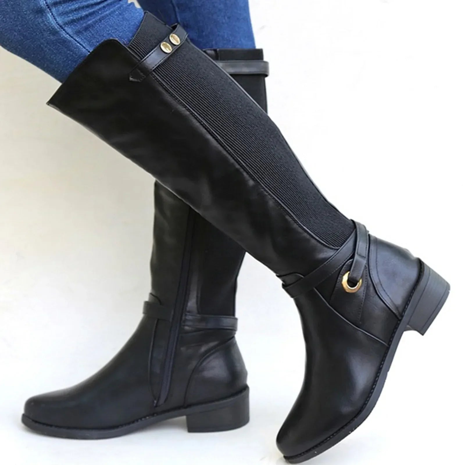 Hannah | Sleek Orthopedic Leather Boots with Modern Design - Lumina