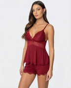 Anne - Silky Soft Lace Pajama Set