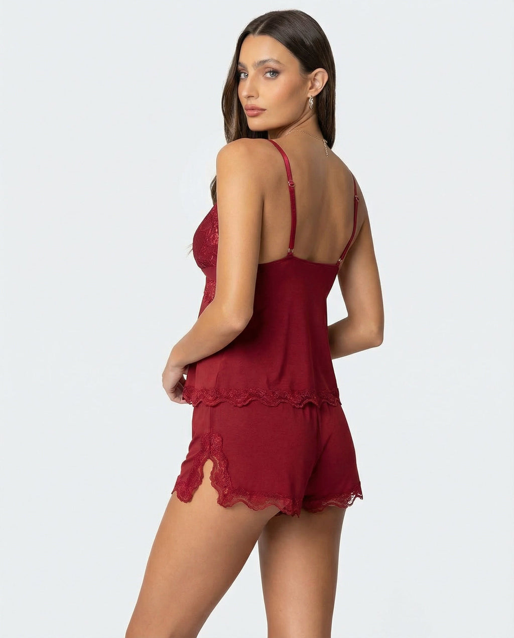 Anne - Silky Soft Lace Pajama Set